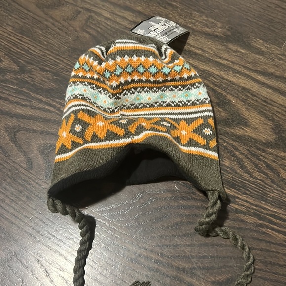 Big kids multi colored knitted beanie - Picture 2 of 4